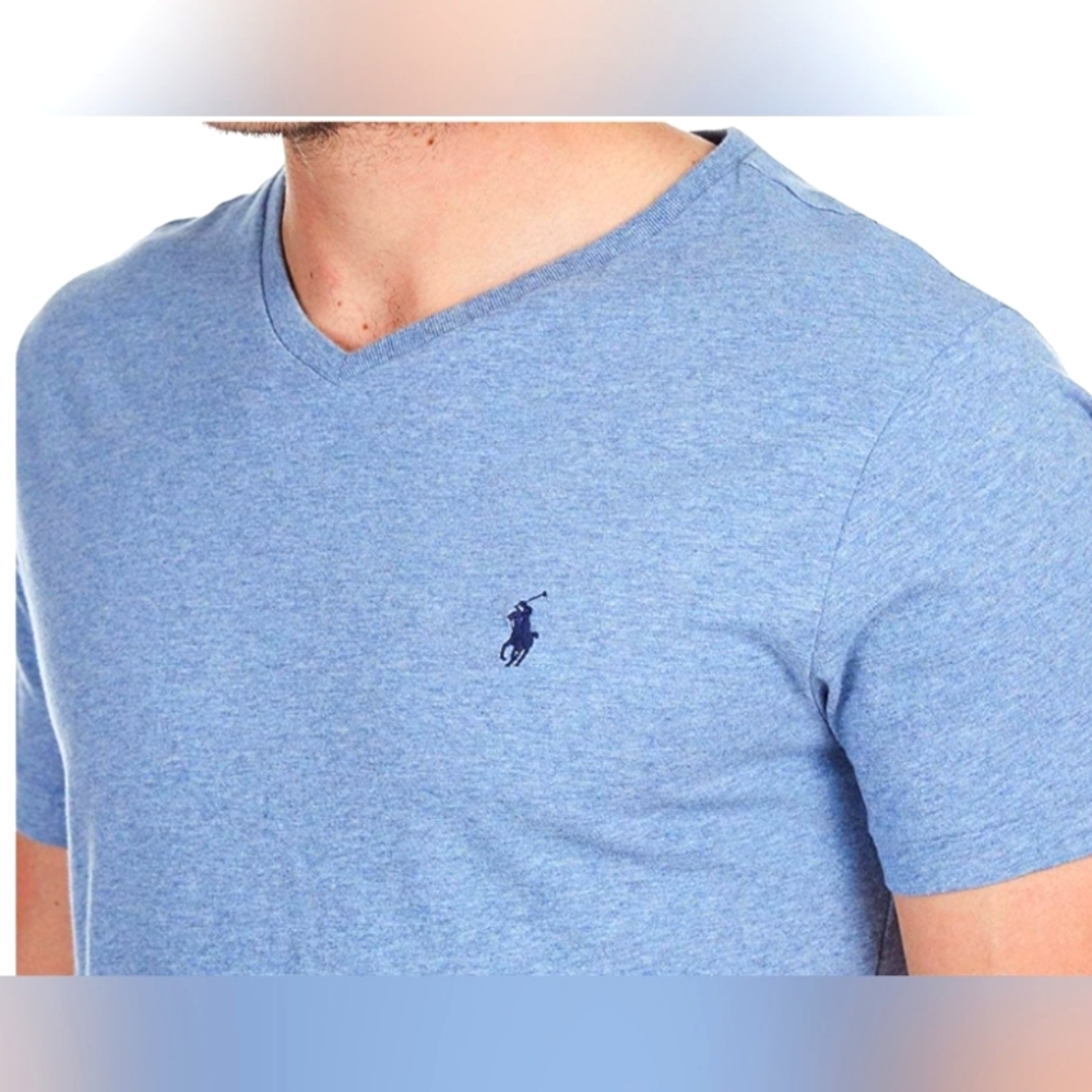 NWT❤️🔥$49 POLO by Ralph Lauren V-Neck T-shirt Men's Large - Picture 2 of 7